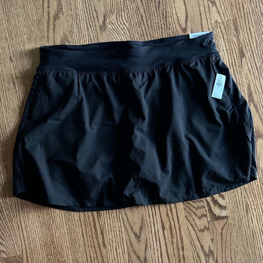 Black High-waisted Stretch Tech Skort Old Navy 2X